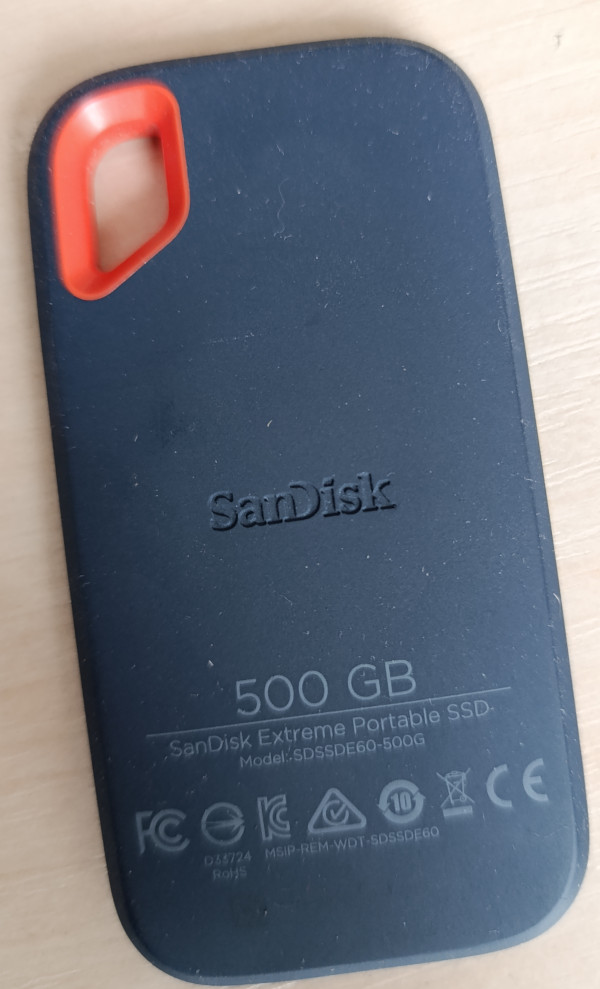 Восстановление данных с SSD SanDisk Portable Type-C 500Гб